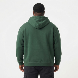 Sudadera con Capucha Bordada para Hombre, Corte Holgado, Informal, con Diseño de Letras en la Parte Delantera, Manga Regular, Algodón French Terry - Product Image 2