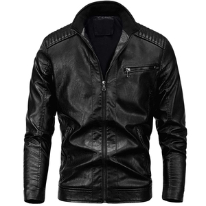 <b>Leather</b> <b>Jacket</b> for Men Genuine <b>Leather</b> Motorcycle Inspired Design with Comfortable Fit and Finish - Product Image 1