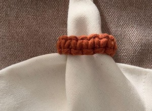 Anillo para Servilletas de Cuerda de Algodón Terracota - Product Image 3