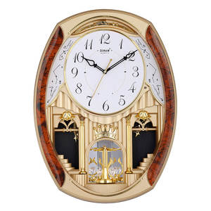 Premium Quality RT/PD Luxury <b>Wall</b> Musical <b>Clock</b> with Smooth Sweep Hands and Soft Melodies for Elegant Interiors for Sale - Product Image 3