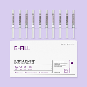 B-Volume Daily Shot Anti-Aging Wrinkle Eraser Plumping <b>Face</b> Skincare Serum with Volufiline in Box - Product Image 3