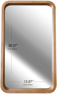 Espejo de Pared Rectangular con Marco de Madera Minimalista, Decoración para el Hogar - Product Image 4