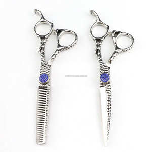 Venta directa de fábrica 6 "ribete Kai marca Corte Alta Calidad hexagonal adelgazamiento tijeras peluquería peluquero tijeras de pelo - Product Image 3