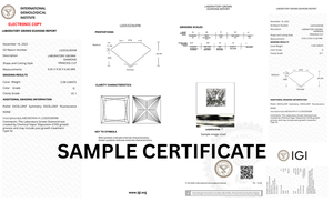 Diamant de laboratoire de qualité supérieure certifié IGI, taille princesse 1,00 carat, clarté VS1, couleur D, percé au laser, pour la fabrication de bijoux JC Diamond - Product Image 6