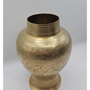 Creative Handcrafted Brass Made Gold Color Bold Shape Engraving Design Decorative Ginger Jar Best Selling Ginger <b>Storage</b> Jar - Product Image 5