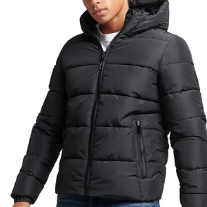 Latest Design Customized <b>Men</b> Puffer <b>Jacket</b> Canvas <b>Down</b> <b>Filled</b> Windproof Casual Winter Factory Price - Product Image 4