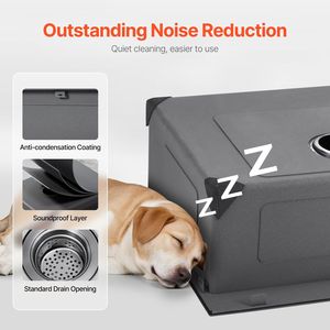 Lavello da Cucina da 25 Pollici in Acciaio Inossidabile 304, Workstation con Montaggio Superiore, Vasca Singola a Incasso Stile Farmhouse, Accessori Inclusi - Product Image 4