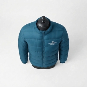 Chaqueta Acolchada de Lona con Capucha para Hombre, Talla Grande, Logotipo Personalizado, Transpirable, de Secado Rápido, para Invierno y Actividades al Aire Libre - Product Image 5