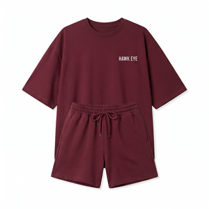 Custom Embroidery 3D Puff Print Logo <b>Sexy</b> 100% Cotton Women's T-shirt and Shorts Casual Two Piece <b>Set</b> For Women - Product Image 4