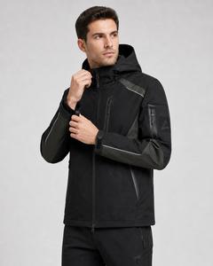 Chaqueta Softshell Impermeable y Transpirable con Capucha para Hombre HAPPY HORSE, con Logotipo Frontal, Estilo Casual para Exteriores - Product Image 6