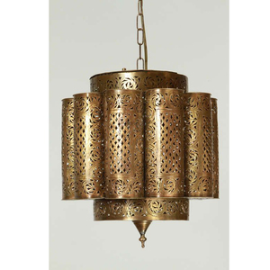 Lampe suspendue marocaine de luxe moderne, en métal fait main, style classique, avec logo personnalisé, emballage pour la maison, les hôtels, les mariages - Product Image 4