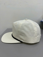 Topi Olahraga 5 Panel Custom OEM, Ringan, Bahan Nylon, dengan Jaring Berlubang Laser Cut, Topi Mancing, Perlengkapan Kepala Outdoor, Grosir
