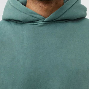Sudaderas con Capucha de Invierno para Hombre, Lisas, Personalizables con Logotipo, de Forro Polar, Manga Larga, Negras, Talla Grande - Product Image 5