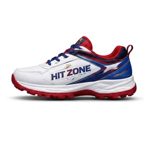Calzado deportivo Hit Zone Cricket con tacos de goma, diseño moderno, suela amortiguadora, alta durabilidad, para todos los jugadores. - Product Image 1
