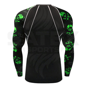 Maillot de compression anti-UV UPF50+ à manches longues personnalisé pour le surf, le MMA, le BJJ, le Jiu Jitsu, avec logo personnalisé, sublimé, pour les arts martiaux - Product Image 6