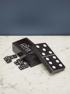 High Quality Pink Resin <b>Domino</b> Collection with Smooth Edges, Classic Black Dots and Decorative <b>Domino</b> Lid Handle - Product Image 5