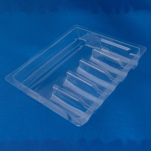 ถาดใส่ยาแบบใช้แล้วทิ้ง ทำจากพลาสติก PVC รูปทรงสี่เหลี่ยมผืนผ้า โปร่งใส ใช้สำหรับบรรจุยา ผลิตจากวัสดุรีไซเคิล หนา 1 มม. - Product Image 6