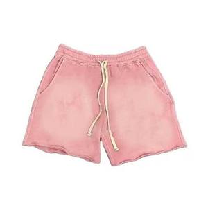 Shorts pour hommes de haute qualité, personnalisés, effet délavé, avec logo, 100% coton, délavé à l'acide, séchage rapide et respirant - Product Image 5