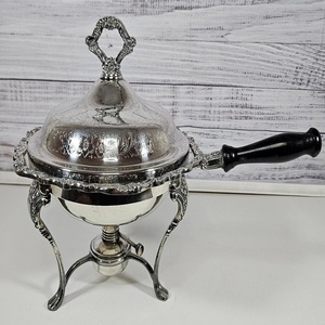 Recipiente para calentar comida de acero inoxidable de alta calidad con soporte para combustible para buffet de hotel y catering de eventos a precio económico - Product Image 1
