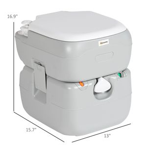 Inodoro Portátil Resistente de 5.8 Galones con Indicador de Nivel y Bomba Antiderrames para Camping, Navegación, Senderismo, Viajes y Uso en Autocaravanas - Product Image 3
