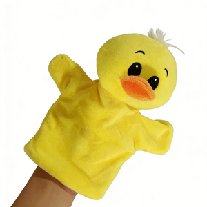 Títere de Mano de Pato Amarillo Adorable, Juguete de Peluche Suave para Niños, Juego Interactivo entre Padres e Hijos, Contar Cuentos y Preescolar - Product Image 6
