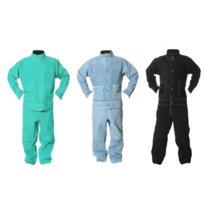Ropa de Seguridad de Algodón de Primera Calidad, Traje de Soldadura de Gamuza Personalizado, Chaqueta Industrial de Cuero con Aislamiento Térmico de Primera Categoría para Soldador - Product Image 4