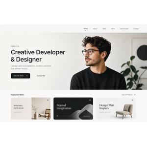 Service professionnel de conception et de développement de sites web de portefeuille, interface utilisateur et expérience utilisateur modernes, site web de portefeuille personnel pour les entreprises - Product Image 5