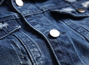 <b>Men</b> Winter <b>Jeans</b> <b>Jacket</b> Distressed Ripped 100% Cotton Breathable Distress <b>Jean</b> <b>Jacket</b> - Product Image 4