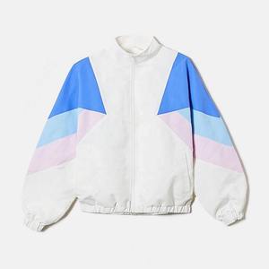 Conjunto Deportivo de 2 Piezas para Mujer, Bloques de Color, Manga Larga, Tejido de Punto, Estilo Deportivo, Blanco, Azul, Rosa, Ropa de Verano - Product Image 6