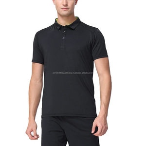 T-shirts polo de golf à manches courtes, respirants, à séchage rapide, de couleur unie, pour le sport, avec logo personnalisé, pour la course à pied estivale, le tennis, les affaires - Product Image 6