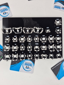 Ensemble de 31 pinces à diaphragme dentaire en caoutchouc avec plateau noir, instruments chirurgicaux buccaux orthodontiques, kit d'outils pour dentistes - Product Image 3