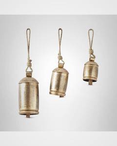 Home decor Gold Metal Bell Set Customizable Size Shape Eco-Friendly Handmade Modern <b>Christmas</b> Tree Custom Logo High Standard - Product Image 1