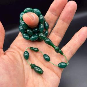Rosario Islámico Tasbih Hecho a Mano con Resina Epoxi, Tema de Ángel, Técnica de Fundición, Elegante Figura Religiosa Musulmana para Dikr - Product Image 3