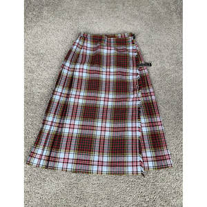 Jupe écossaise traditionnelle pour femme, robe en laine à carreaux rouges et verts, tartan Stewart, kilt sur mesure pour femme 2026 - Product Image 1