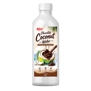 Agua de Coco con Chocolate Rita Brand, Botella PET de 1L, Bebida de Coco de Sabor Rico, OEM ODM, Jugo de Frutas Refrescante, Venta al Por Mayor - Product Image 1