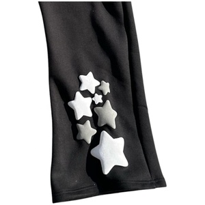 Designer Custom Mens Canvas Formal Straight Leg Mid Fleece 100% Cotton Sweatpants Embroidered Logo Breathable Windproof - Product Image 5