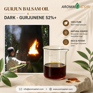 น้ำมันกูร์จุนบาลซัมอินโดนีเซีย อโรมา อัตซีรี สีเข้ม 52%+ น้ำมันหอมระเหยกูร์จูนีนบริสุทธิ์ 100% เกรดพรีเมียม กลิ่นหอมอบอุ่น กลิ่นไม้เข้มข้น - Product Image 1