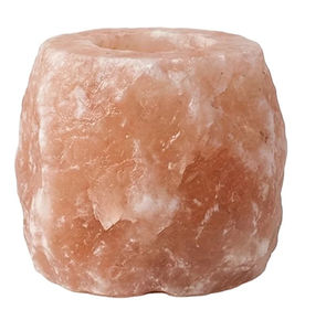 Porte-bougie en sel rose de l'Himalaya, support pour bougie chauffe-plat en pierre naturelle, décoration artisanale en sel pour la relaxation à la maison - Product Image 6