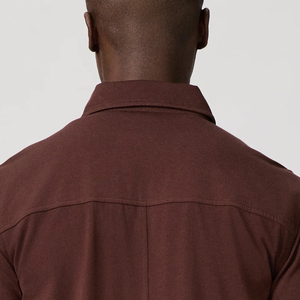 Stylish Designing With Custom Logo Trendy Design High Quality Material Solid Men Tee Shirt With Turn <b>Down</b> Collar For Bulk Buyers - Product Image 5