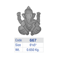 Statue de Lord Ganesha en fonte à poser au sol, Ganpati moderne sur pied, pour insertion dans clôture, garde-corps d'escalier d'entrée de villa de luxe, Vinayaka