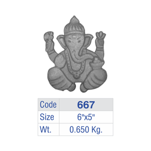 Lord Ganesha Aluminum <b>Wall</b> Mounted Statue Cast Iron Standing Ganpati Fence Insert Luxury Villa Entryway Guardrail Vinayaka Plaqu - Product Image 6
