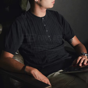 เสื้อยืดคอกลมแขนปกติของผู้ชายผ้าฝ้าย100% แบบลำลองระบายอากาศได้ดีดีไซน์ว่างเปล่าลวดลายสีพื้น - Product Image 2