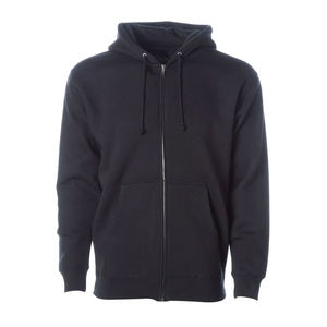 Sweat à capuche zippé 100 % coton tendance camouflage pour hommes et femmes, broderie fine, coupe ample, en pur coton - Product Image 4