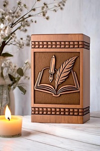 Handcrafted Rosewood American Style Eco-Friendly Durable Book Urn Personalized <b>Memorial</b> Keepsake <b>Box</b> for Cremation Ashes 200-220 - Product Image 4