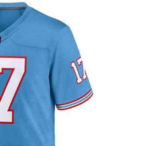 Wholesale Customizable Team Name Breathable 100% Polyester Digital Print American Football Jersey With Digital Print - Product Image 3