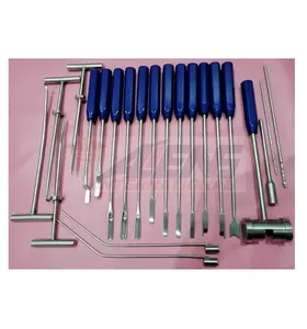 Customized Premium Quality Knee Hip and Shoulder Mueller Type Cement Removal Instruments Set OF 22 Pcs