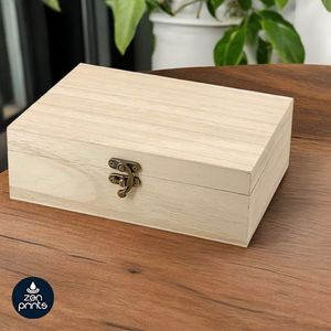 Eco-Friendly Wooden Jewelry Packaging Box Rectangular Minimalist Design Polished Finish Lid 1 Layer Dishwasher Safe Storage Box - Product Image 3