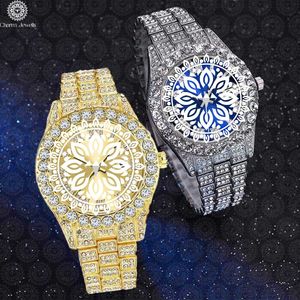 Montre de luxe Charm Jewells en acier inoxydable, cadran avec accents or, argent et diamants, mouvement mécanique analogique, unisexe, 40 mm, étanche 10 bars - Product Image 1