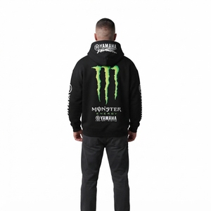 Sudadera con Capucha Gráfica Personalizada para Hombre, Negra, Oversize, Estilo Racing, Fabricante OEM Sialkot - Product Image 2