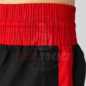 Good Selling 2026 Black Red Contrast Color New Arrival Highest Quality Stain Adult Wear Polycotton Kick Boxing Trousers - Product Image 5